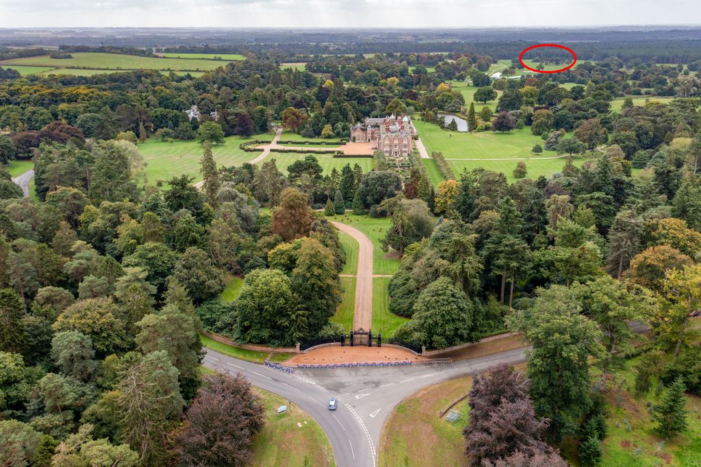 sandringham estate from above