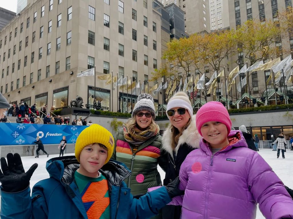 Kelly and her children enjoyed a fun family day out