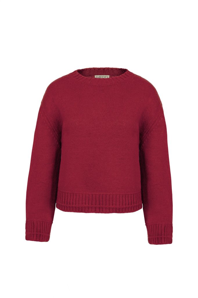 Red wooly jumper