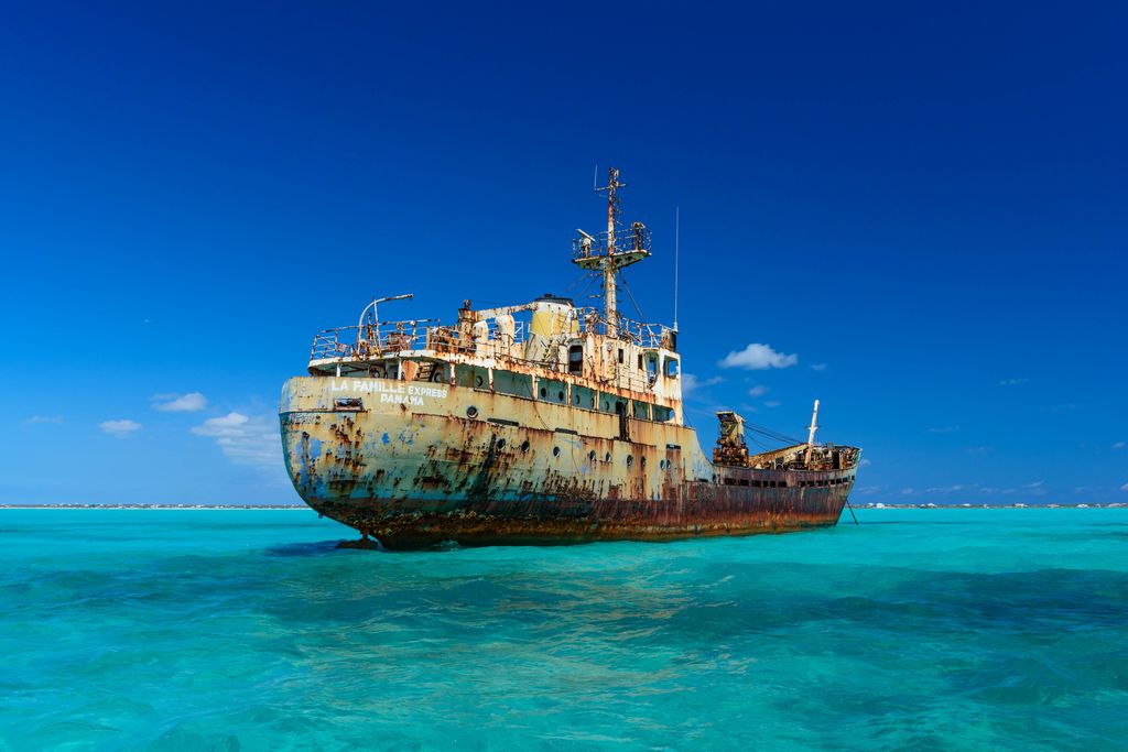 Shipwreck in Turks and Caicos Provinciales