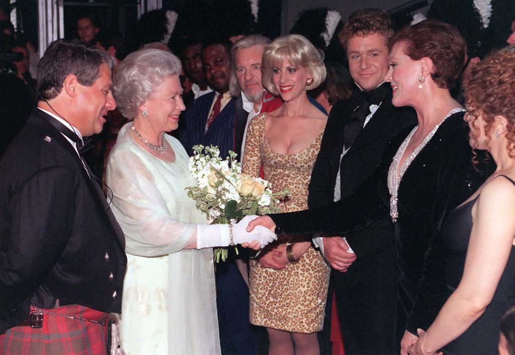 Julie Andrews meeting the late Queen in 1997