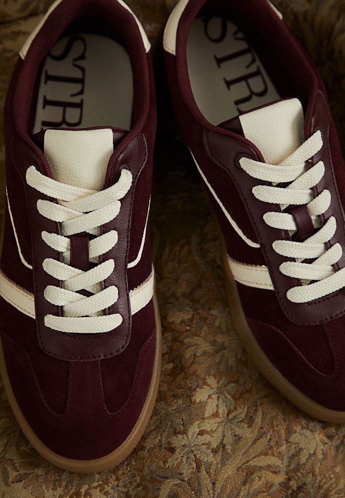 Leather Trainers With Pieces
