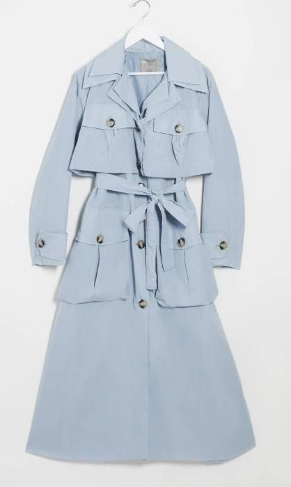 blue trench