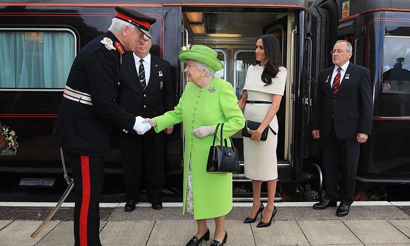 queen meghan markle royal train