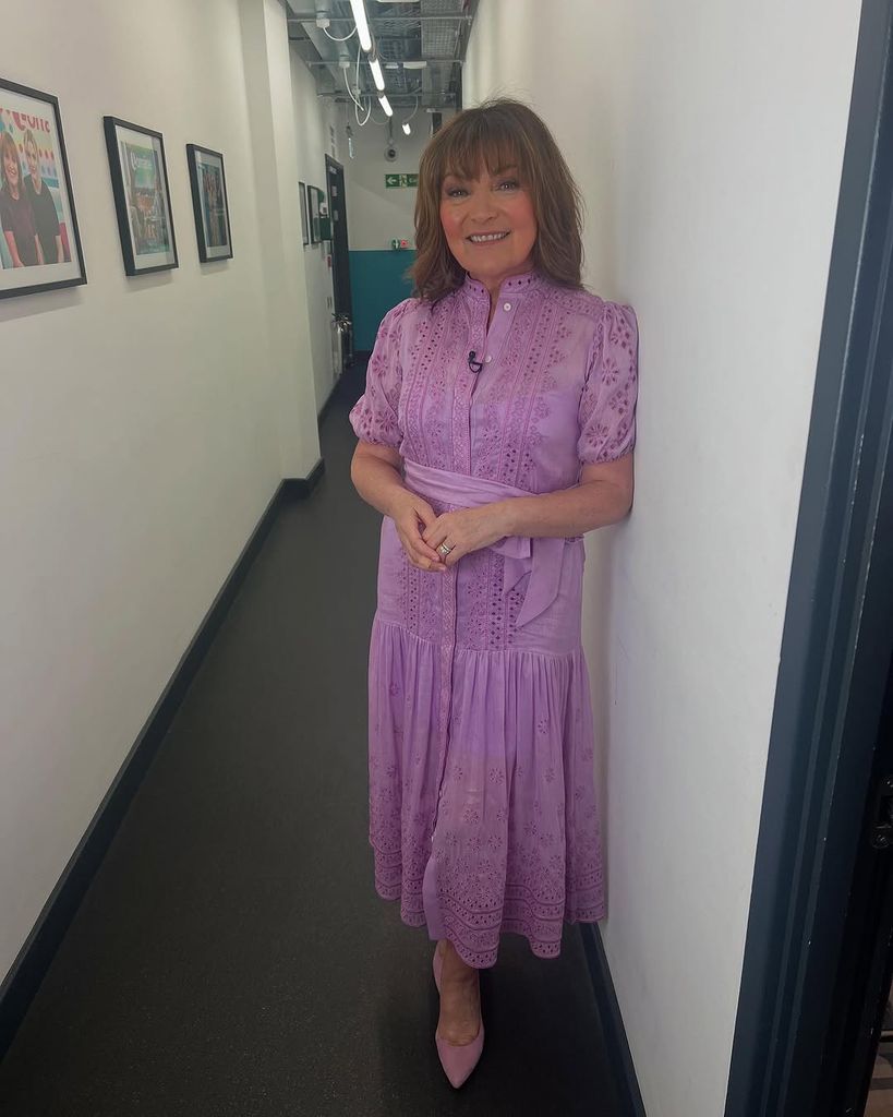 Lorraine Kelly wearing Christy Lynn