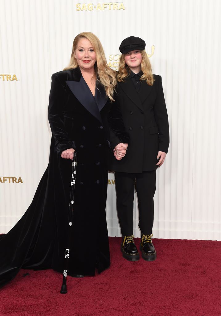 Christina Applegate and Sadie Grace LeNoble at the 29th Annual Screen Actors Guild Awards held at the Fairmont Century Plaza on February 26, 2023 in Los Angeles, California