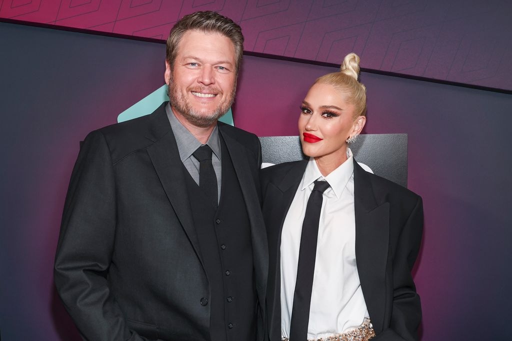 Blake Shelton and Gwen Stefani at the 2023 CMT Music Awards held at Moody Center on April 2, 2023 in Austin, Texas.