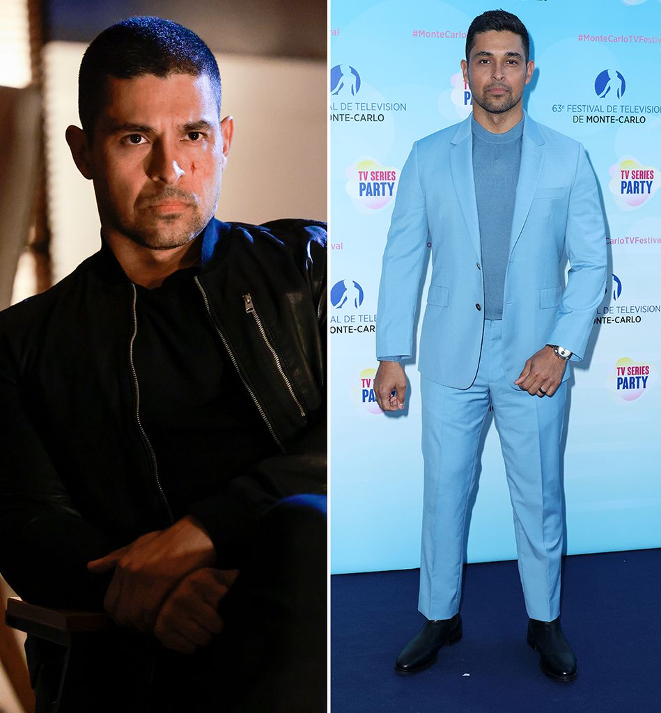 Wilmer Valderrama on NCIS / wearing a blue suit