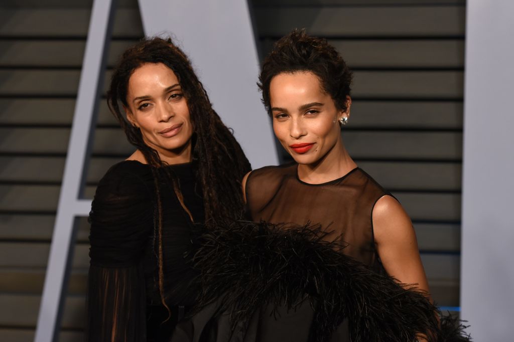 Lisa Bonet and Zoe Kravitz stood next to each other posing 
