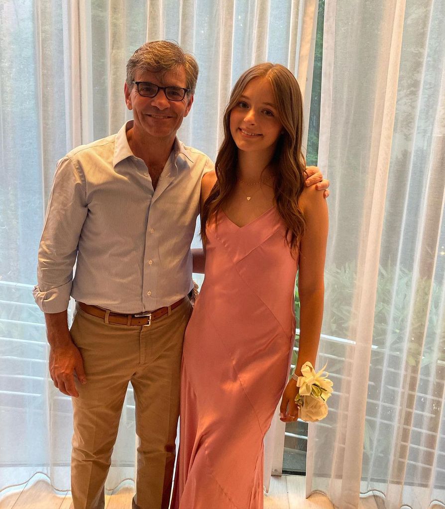 George Stephanopoulos poses with his daughter Harper