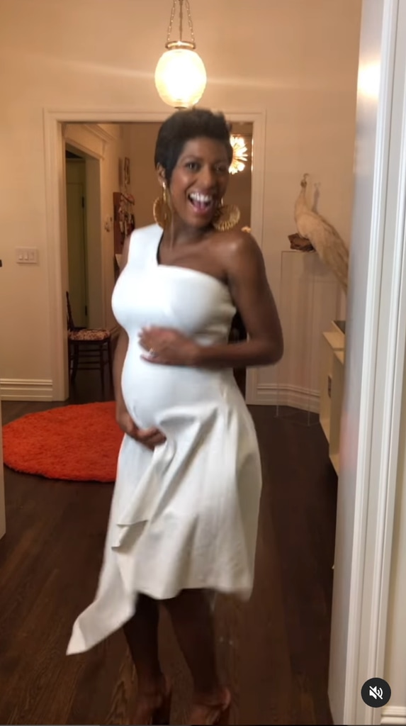 Tamron Hall pregnant with son Moses in a sweet throwback 