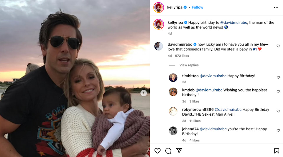 David Muir makes heartfelt confession to good friend Kelly Ripa following  public show of love | HELLO!