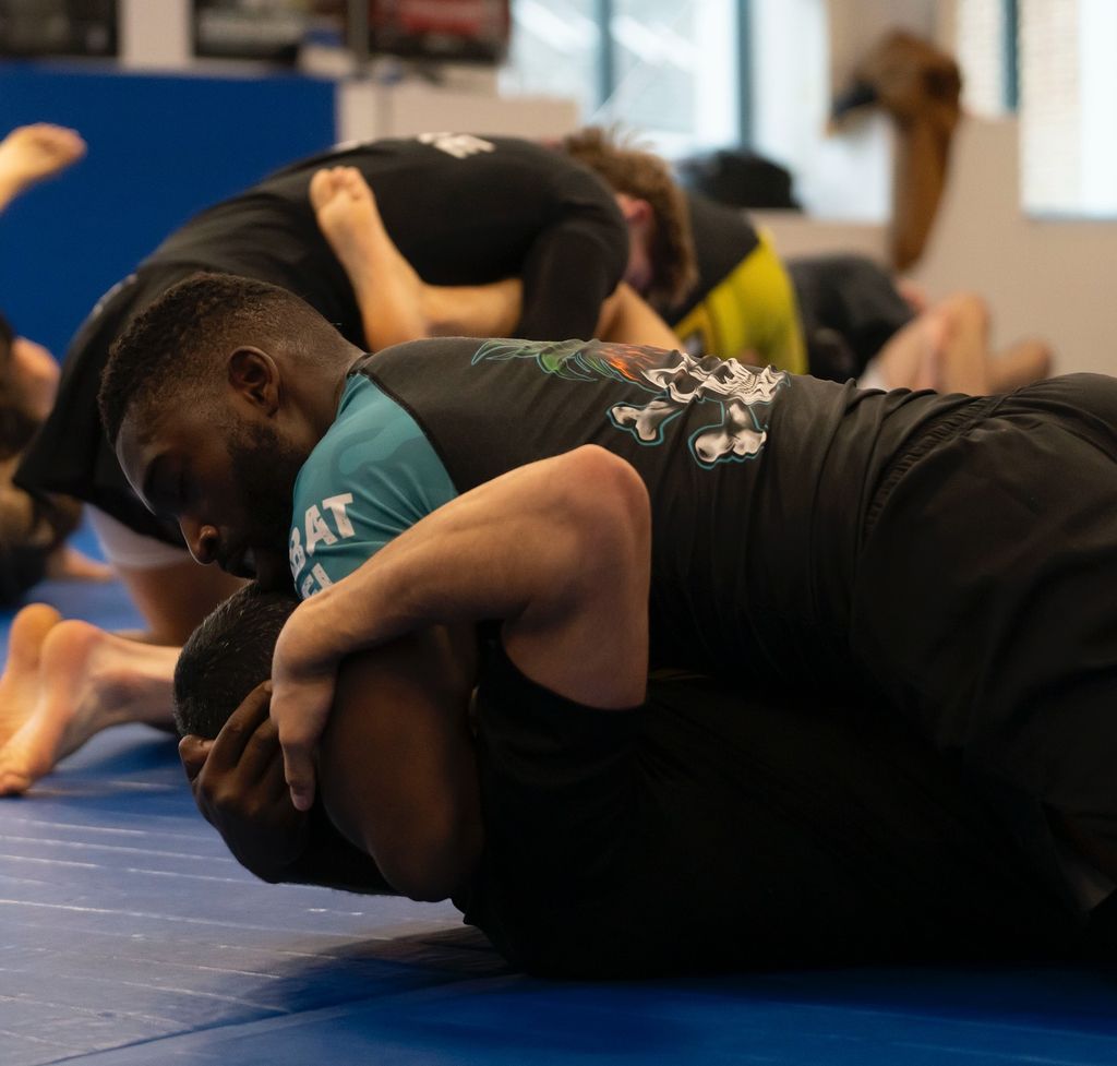 Tinie Tempah during a jiu jitsu competition