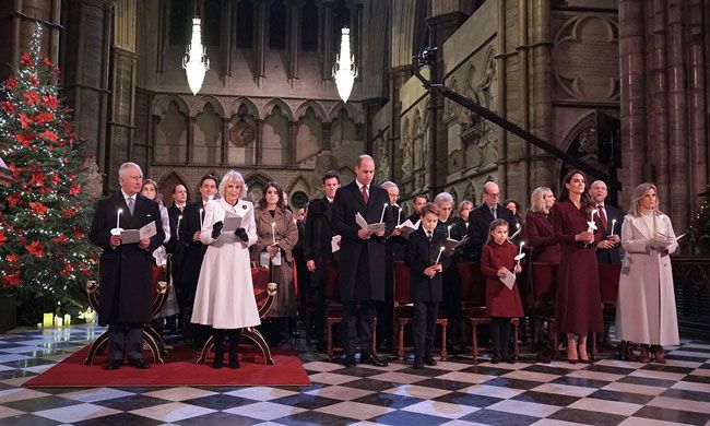 Royal family at Kate Middletons 2022 Christmas Carol Concert