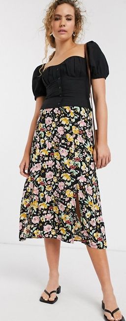 andrea floral skirt