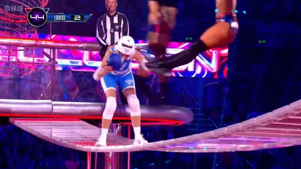 Louise performed really well on Gladiators