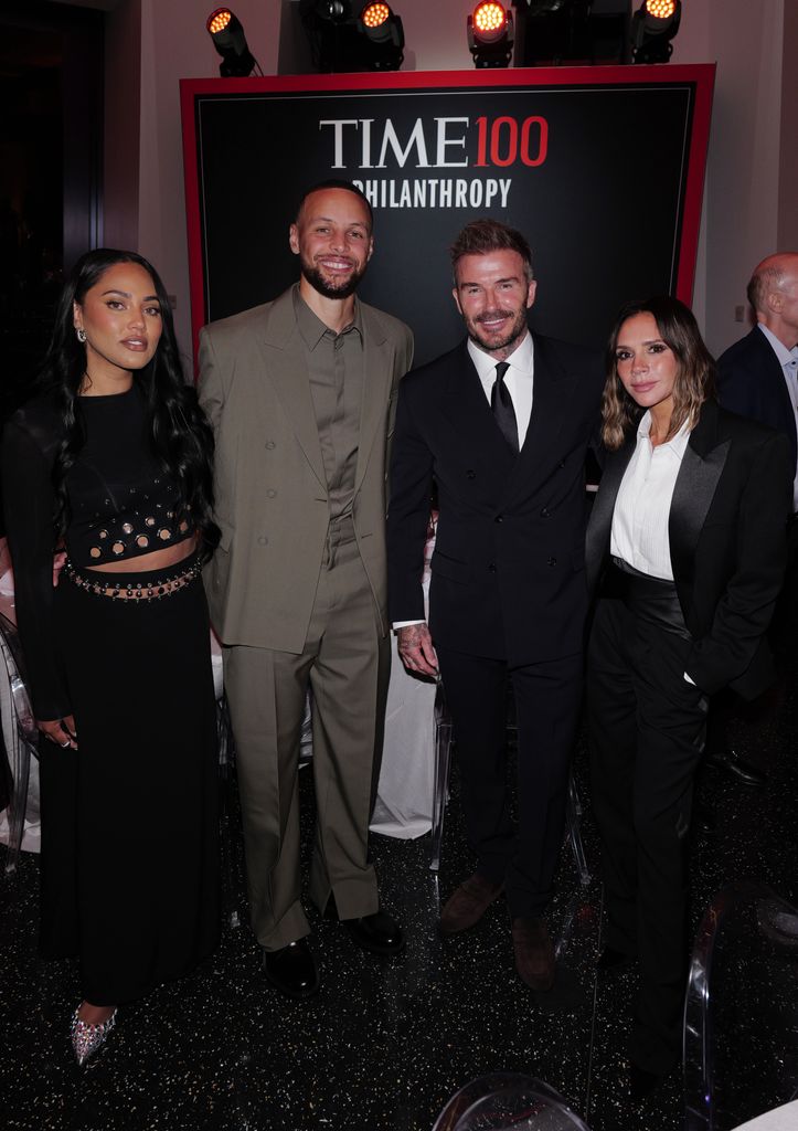 David y Victoria Becham en un período de la cena de Nueva York