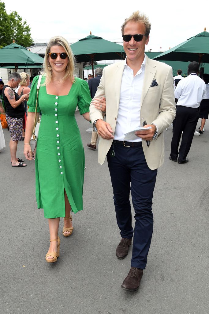 Natasha Archer and Chris Jackson at Wimbledon