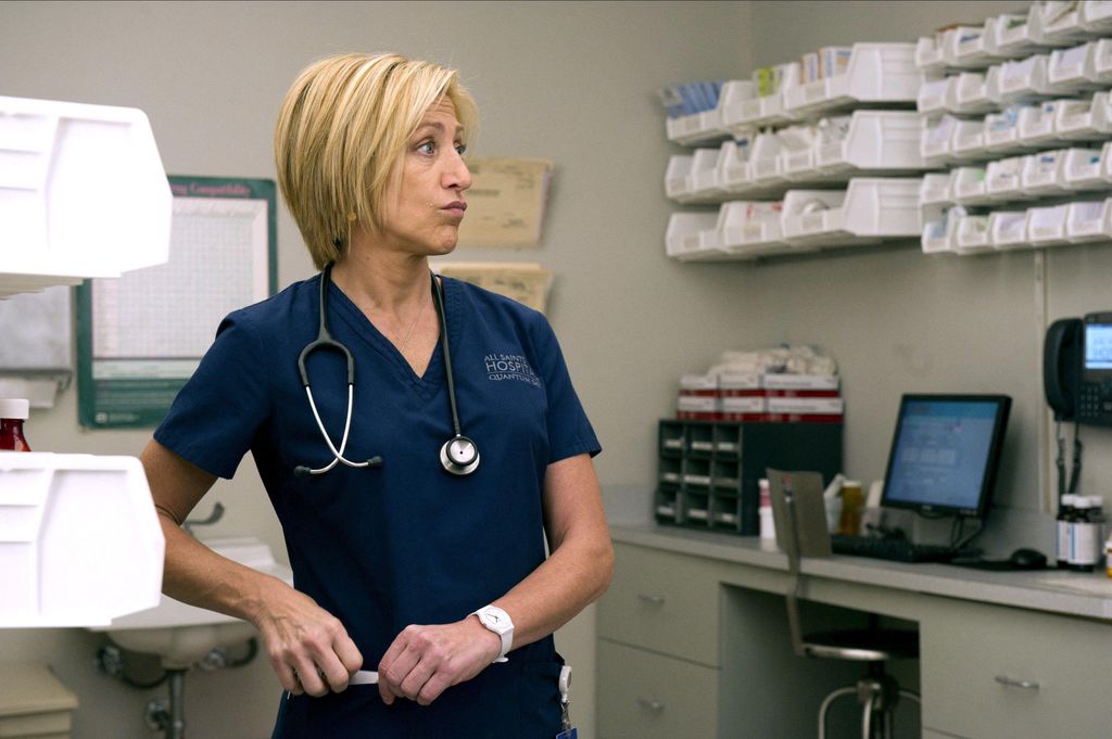Still image of Edie Falco in Nurse Jackie