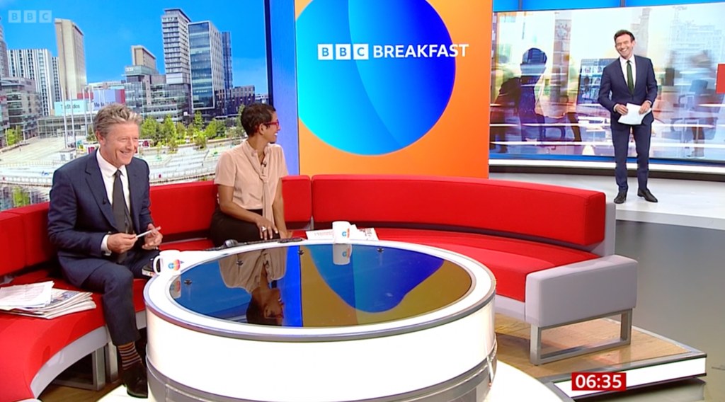 Charlie Stayt, Naga Munchetty and Ben Boulos