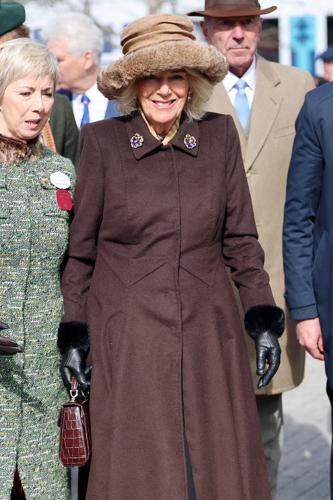 Queen Camilla attends second day of The Cheltenham Festival