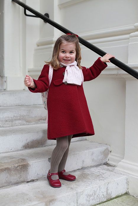 princess charlotte posing start nursery