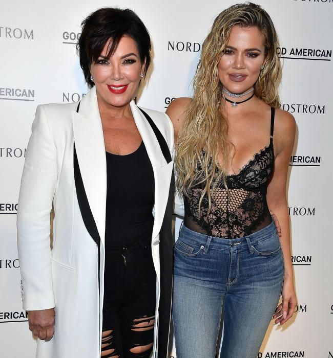 kris jenner and khloe kardashian at good american launch