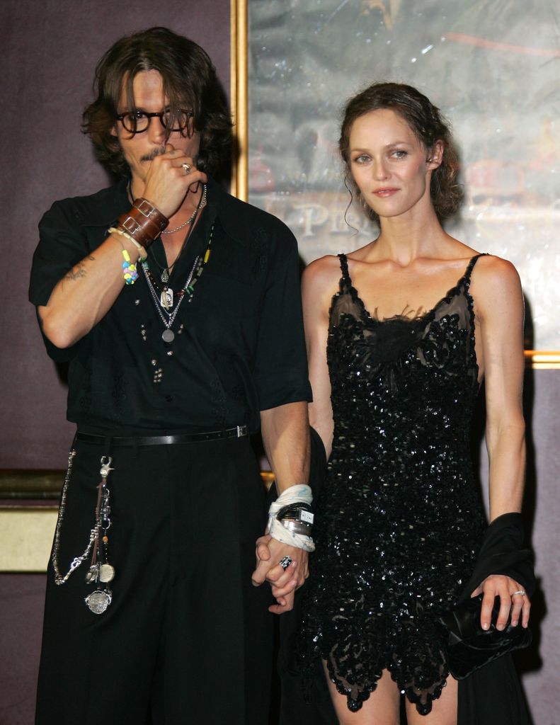 Johnny and Vanessa at a red carpet event