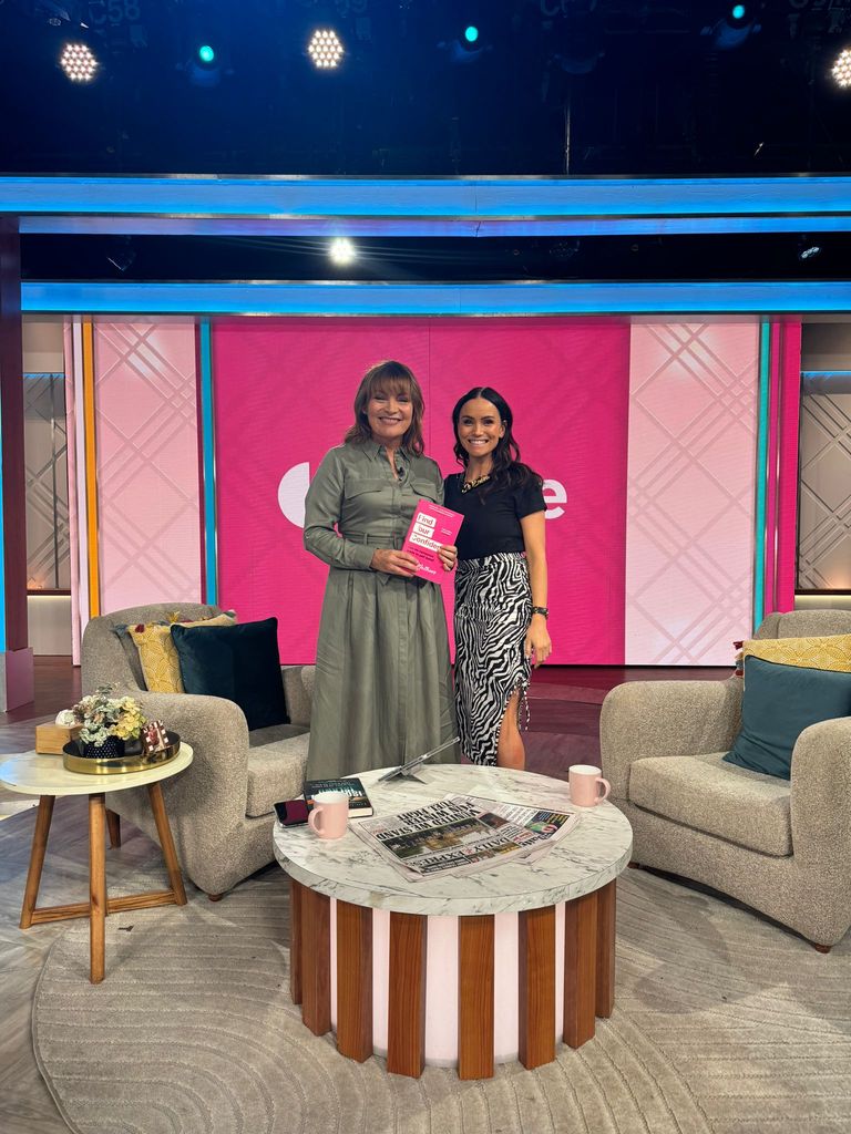 Lorraine Kelly with Holly Matthews