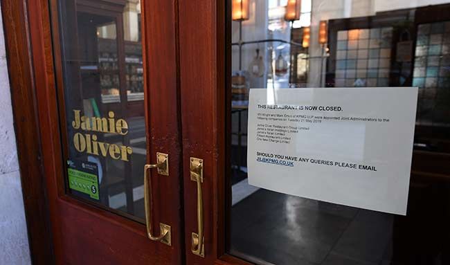 Jamie Oliver restaurant closures