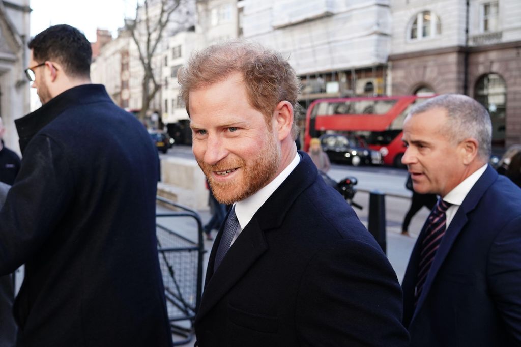 Prince Harry in London arriving at the High Court