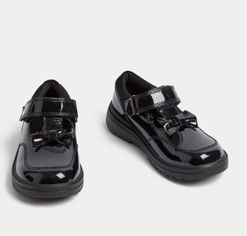 M&S Kids’ Leather T-Bar School Shoes