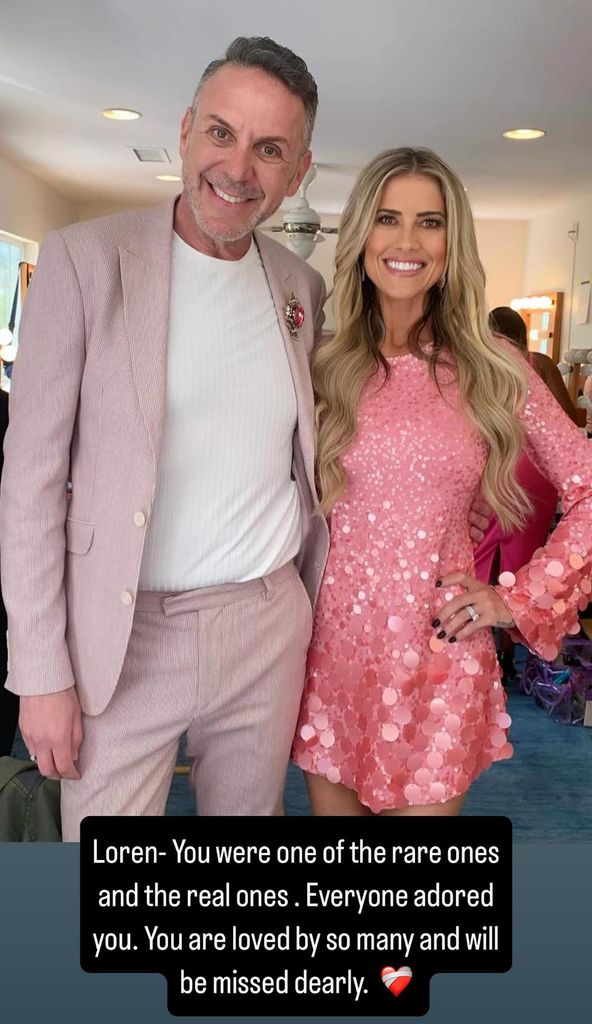 christina haack posing for a photo with loren ruch