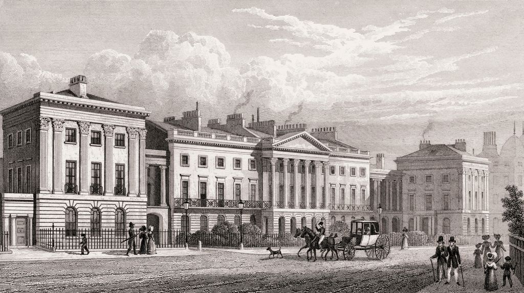 A drawing of Clarence House from when it was built
