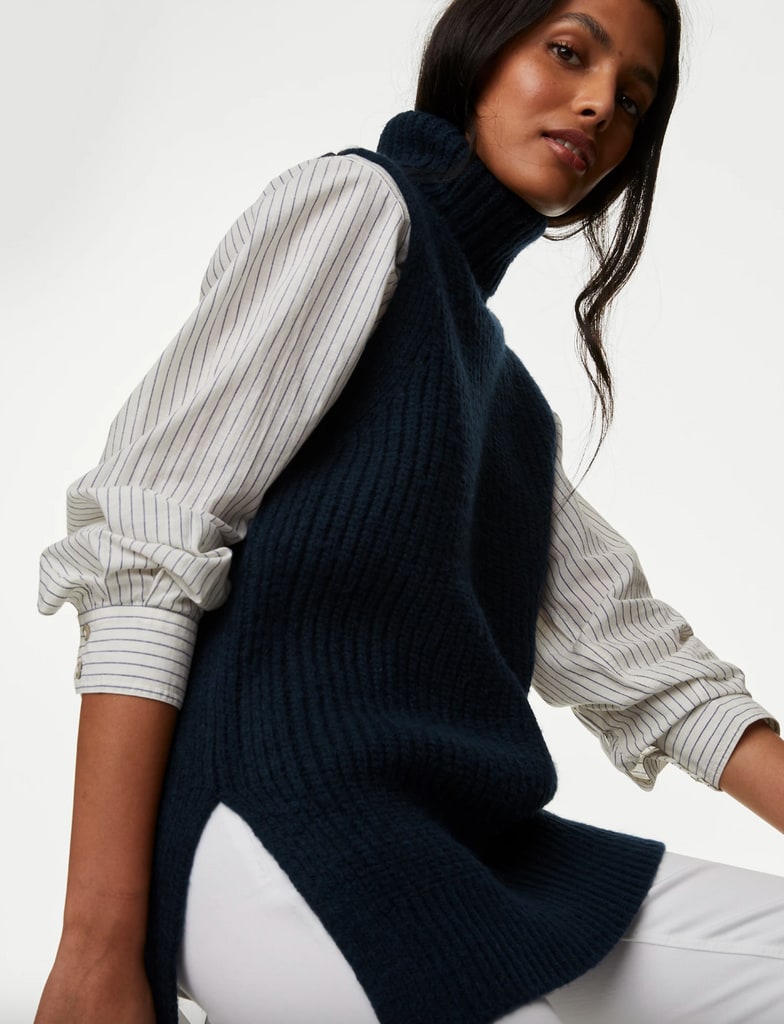 Cable Knit Sweater Vest Without Blouse  Vest outfits for women, Knit  sweater outfit, Knit vest outfit