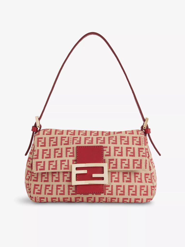 Pre-Loved Fendi Canvas Baguette Bag