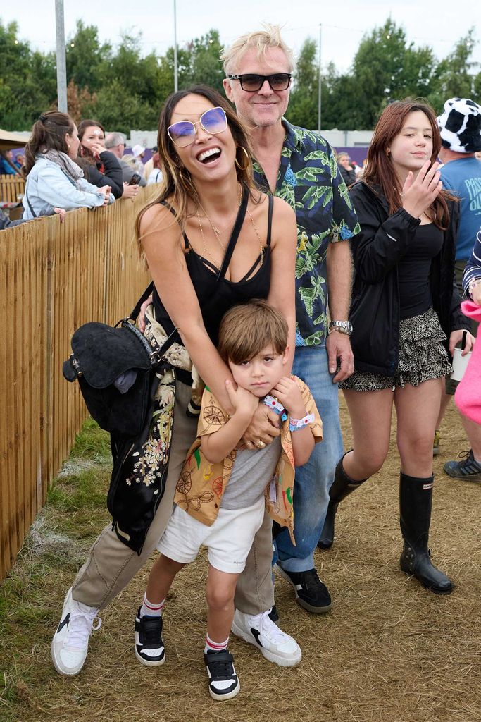 Myleene Klass and family at The Big Feastival