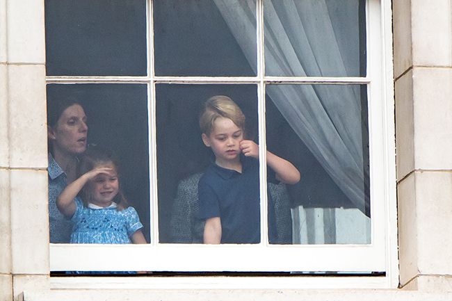 princess charlotte and prince george watch raf flypast