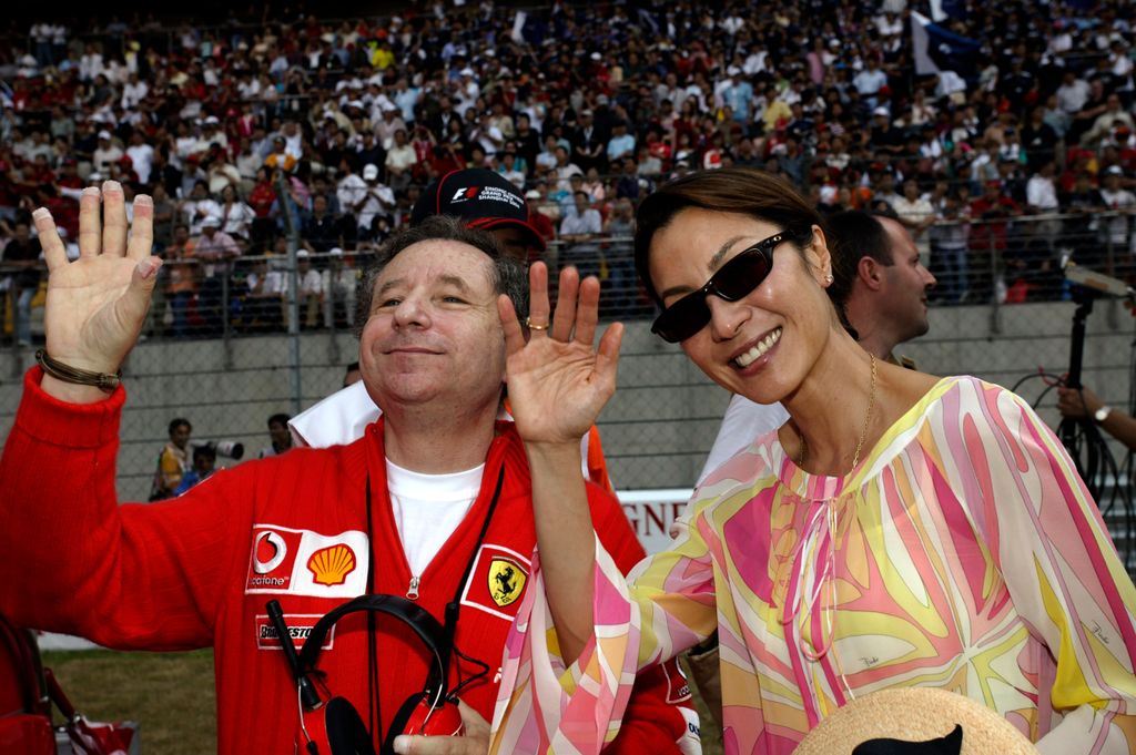Jean Todt, Michele Yeoh, Grand Prix of Chine, Shanghai International Circuit, 26 September 2004.