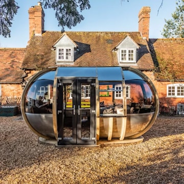 ornate luxury garden pod igloo