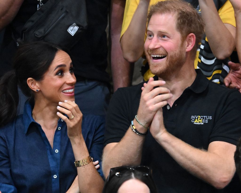 prince harry and meghan markle at invictus games 