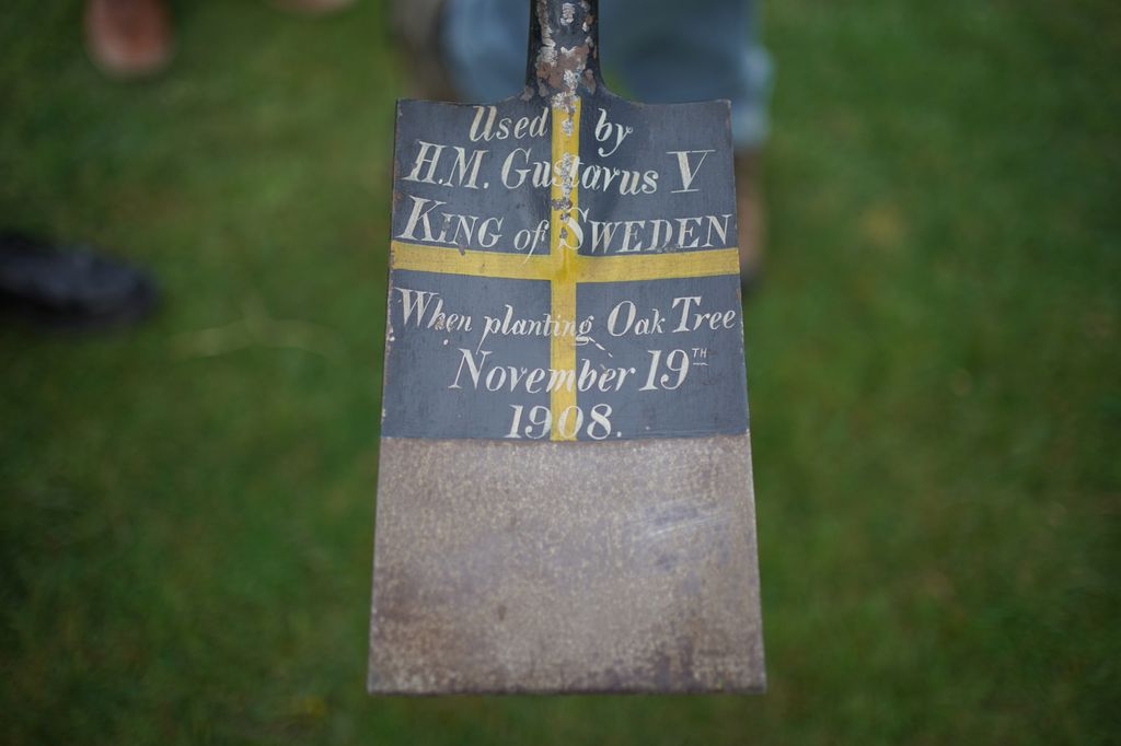 historic spade used to plant a tree at windsor castle