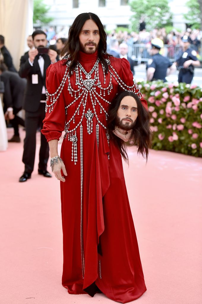  Jared Leto attends The 2019 Met Gala Celebrating Camp: Notes on Fashion at Metropolitan Museum of Art on May 06, 2019