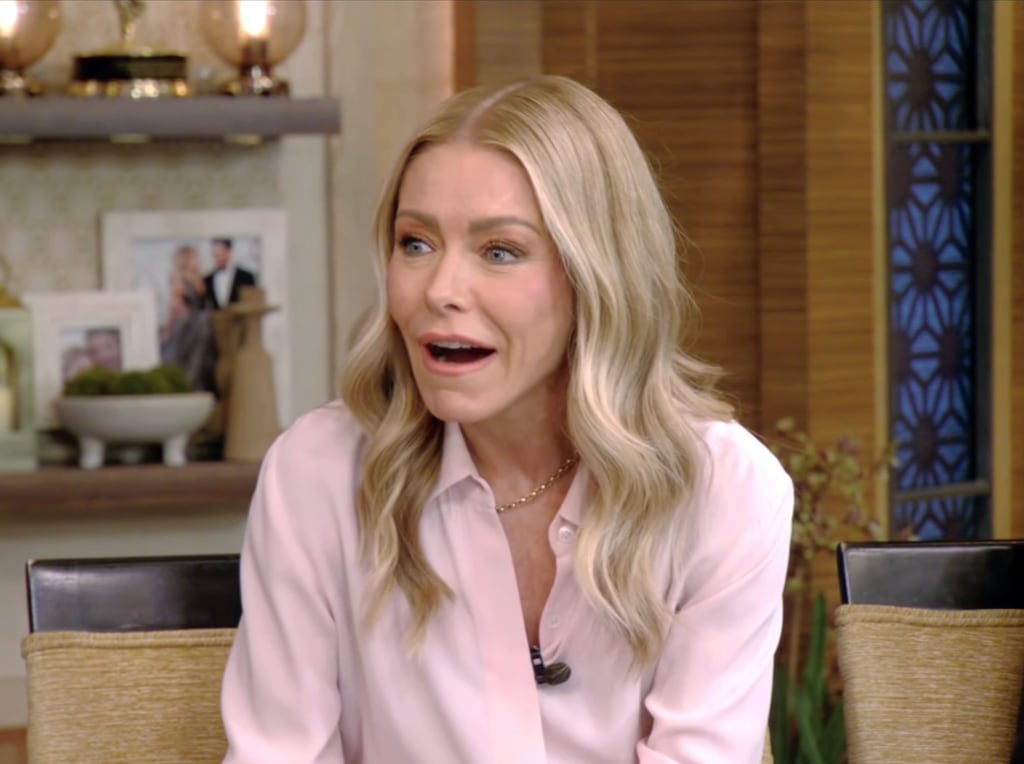 Kelly Ripa's reaction on an episode of "LIVE with Kelly and Mark" on January 29, 2025 on ABC