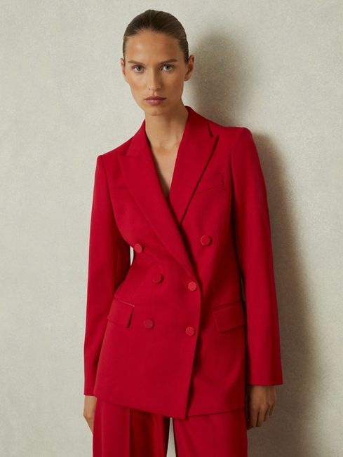 Reiss red blazer