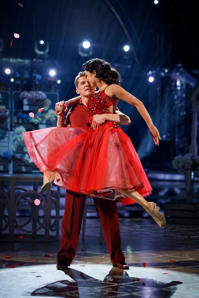 Nigel Harman and Katya Jones dance their couples choice