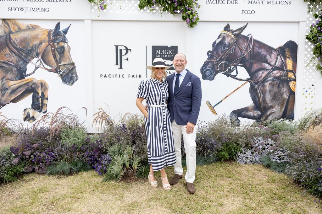Zara and Mike Tindall at the Magic Millions Polo and Showjumping