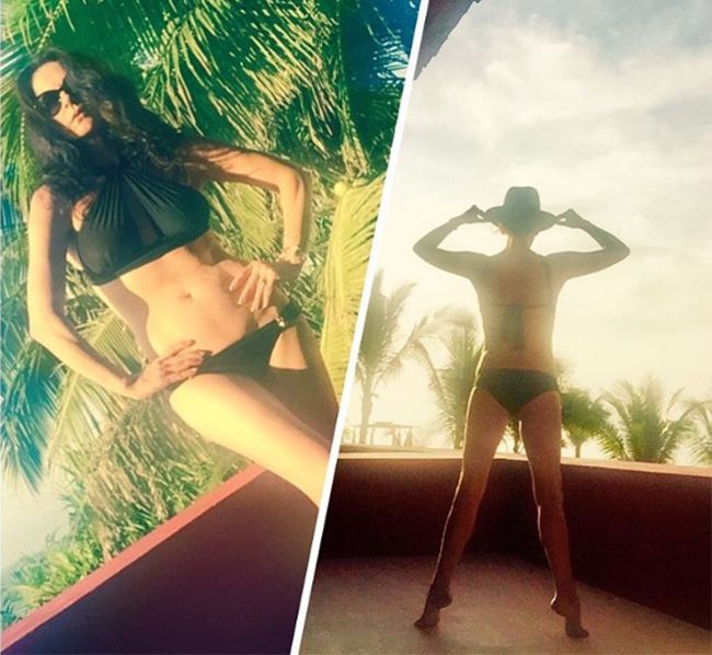 Catherine Zeta Jones gets her revenge on paparazzi by sharing her own bikini photos