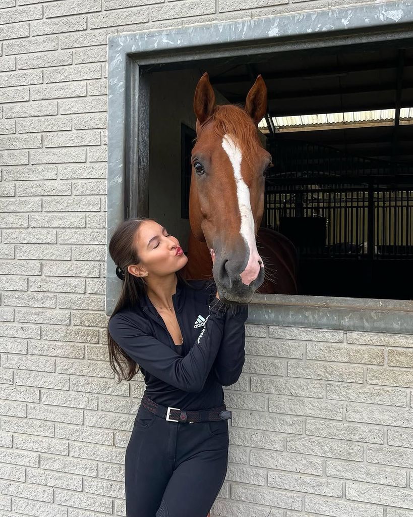 Nina Ghaibi with her horse