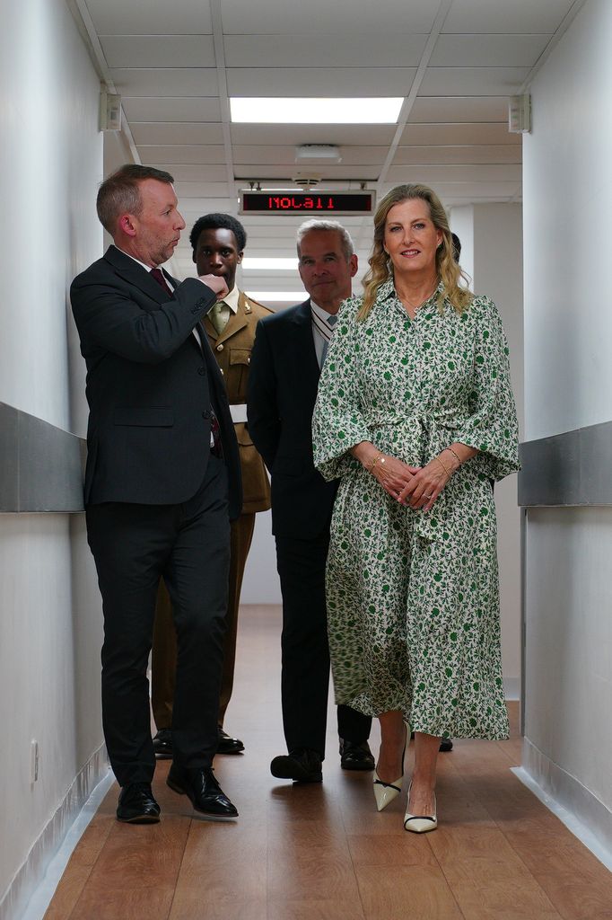 The Duchess of Edinburgh is accompanied by Leon Newth, the Executive Director of The Princess Margaret Hospital, during a visit to the hospital in Windsor, Berkshire. Picture date: Monday April 28, 2025. 